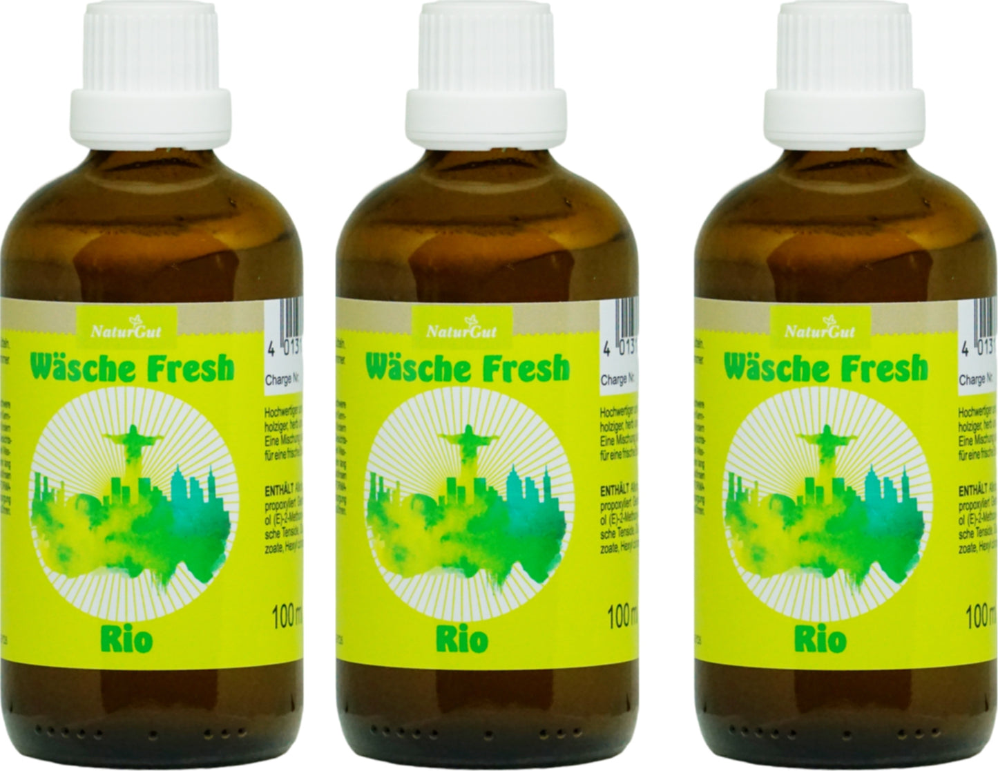 Wäsche Fresh Rio Laundry Fragrance Laundry Perfume Concentrate Strong Woody Fragrance Set of 3