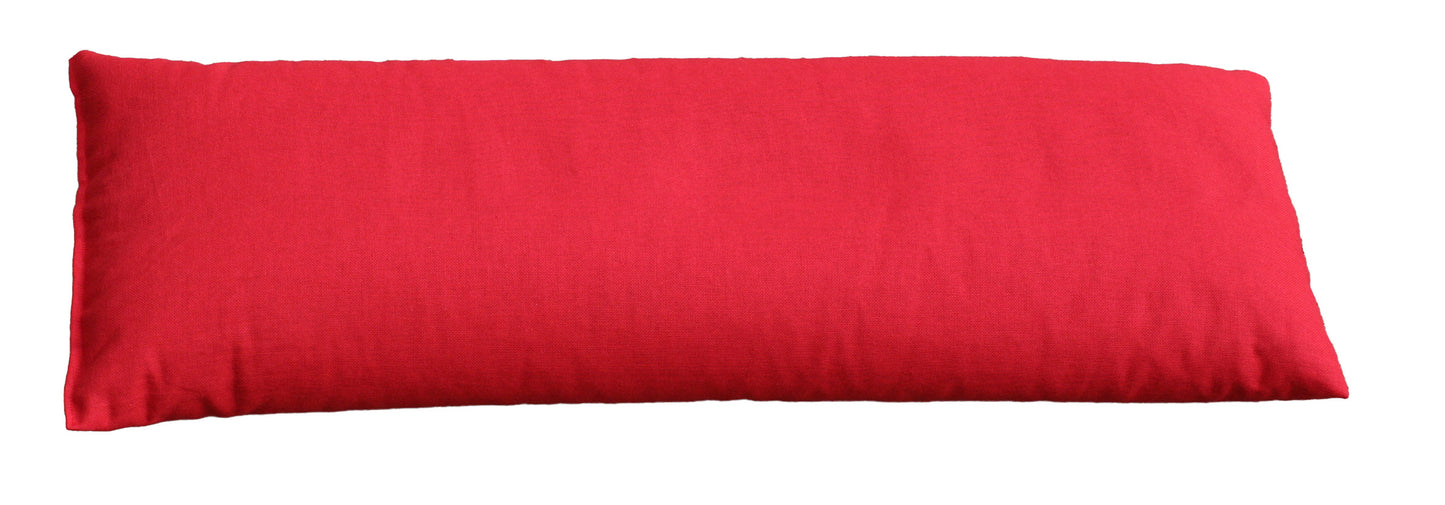 Yoga Bolster approx. 60 x 22 cm, red filled with organic buckwheat