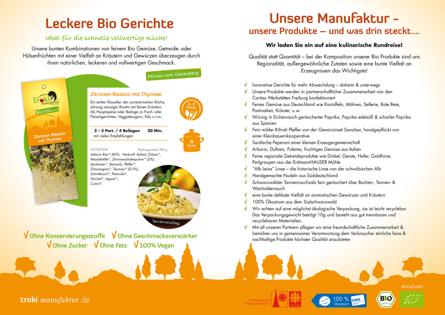Zitronen Risotto mit Thymian 250g kbA
