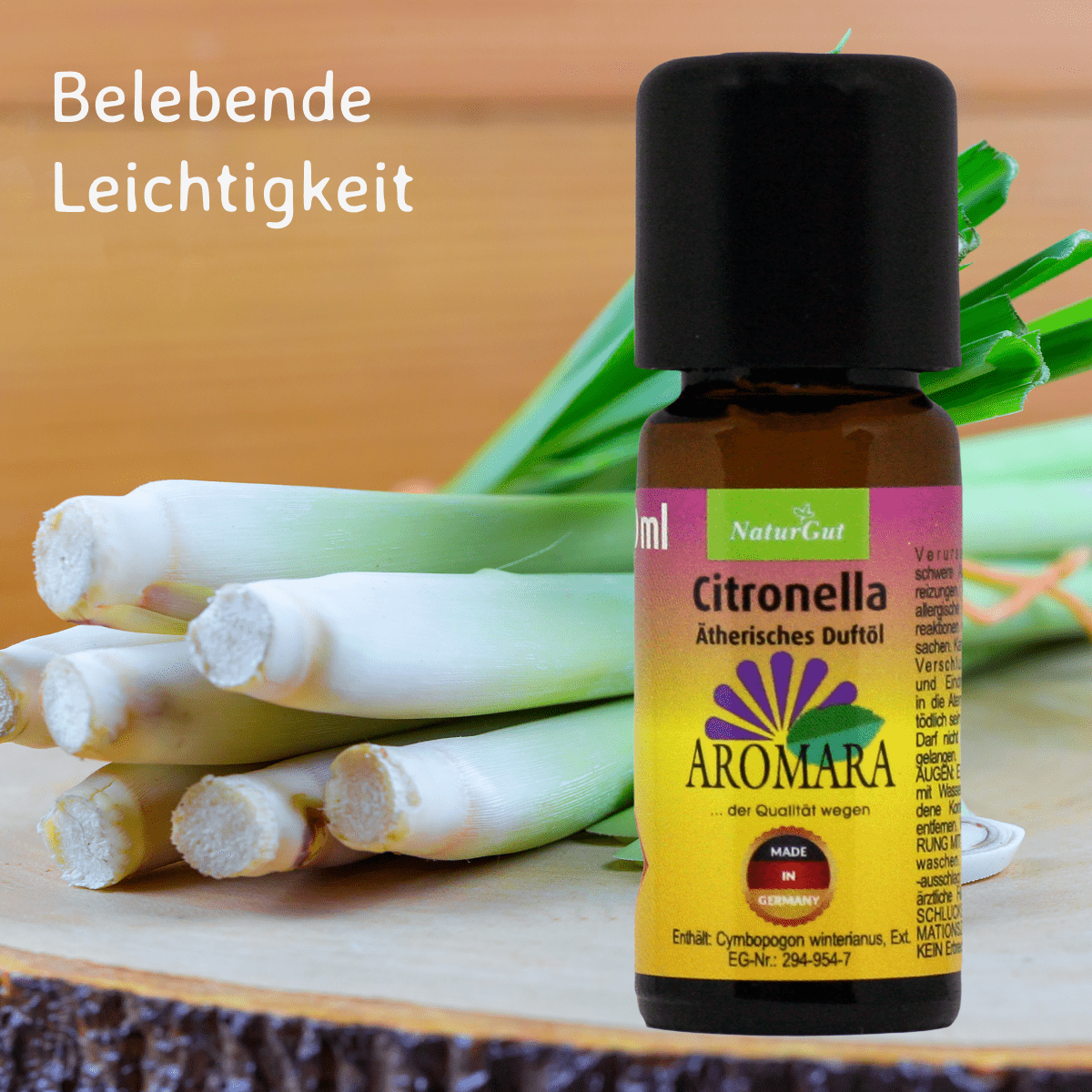 Citronella / Cymbopogon Winterianus 10 ml AROMARA Ätherisches Duftöl