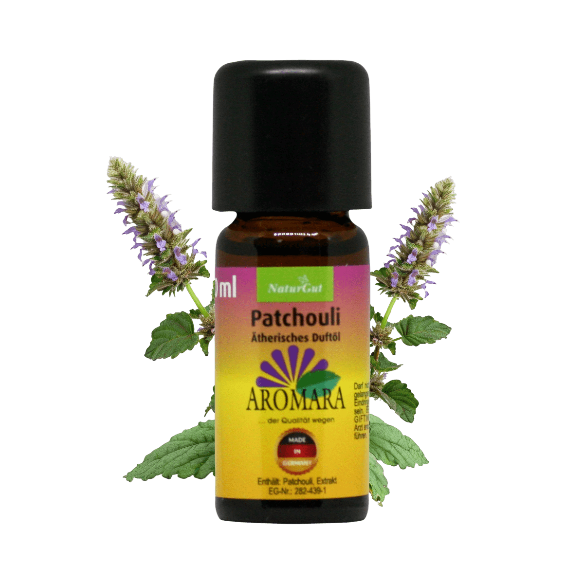 Patchouli / Pogostemon cablin 10ml AROMARA Ätherisches Duftöl