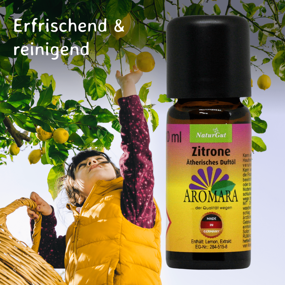 Zitrone / Citrus limon 10 ml AROMARA Ätherisches Duftöl