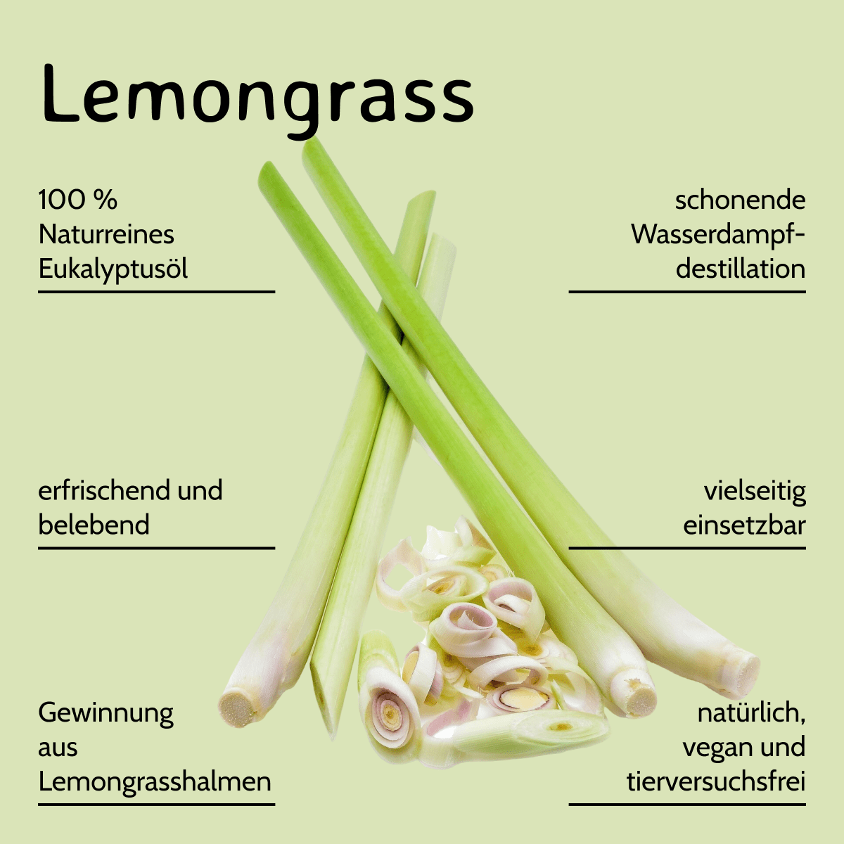 Lemongras / Cymbopogon citratus 10 ml AROMARA Ätherisches Duftöl