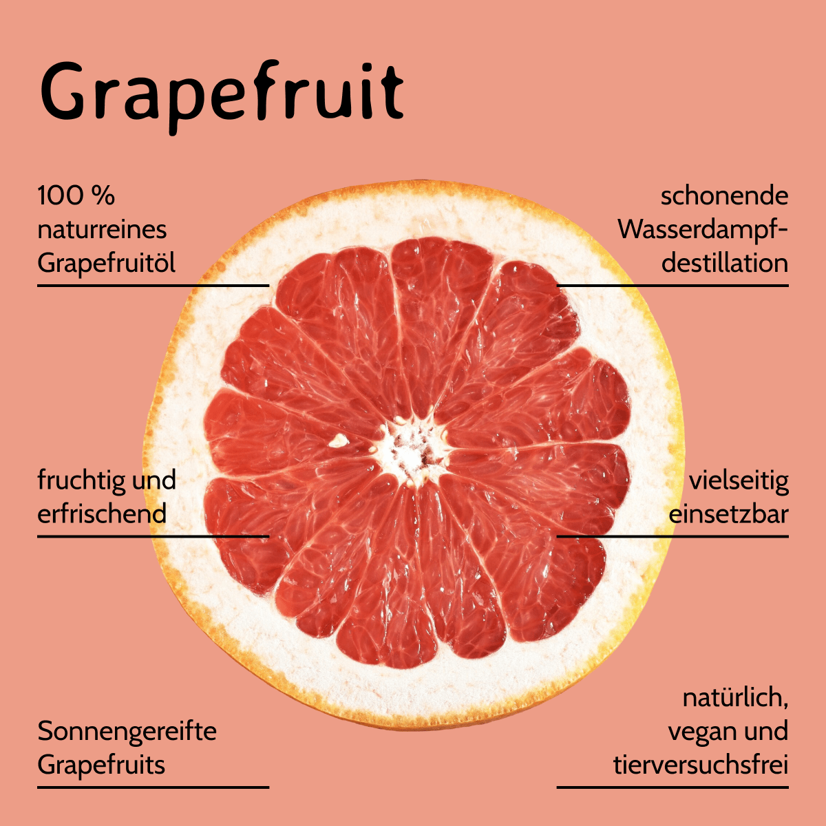 Grapefruit / Citrus Grandis 10 ml AROMARA Ätherisches Duftöl