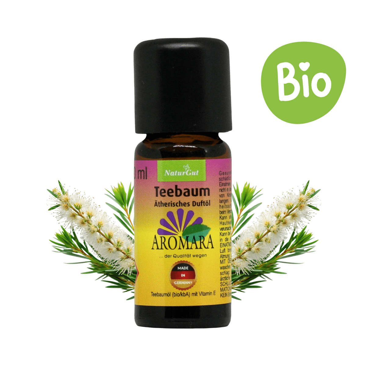 Teebaum Bio / Melaleuca alternifolia 10 ml AROMARA Ätherisches Duftöl