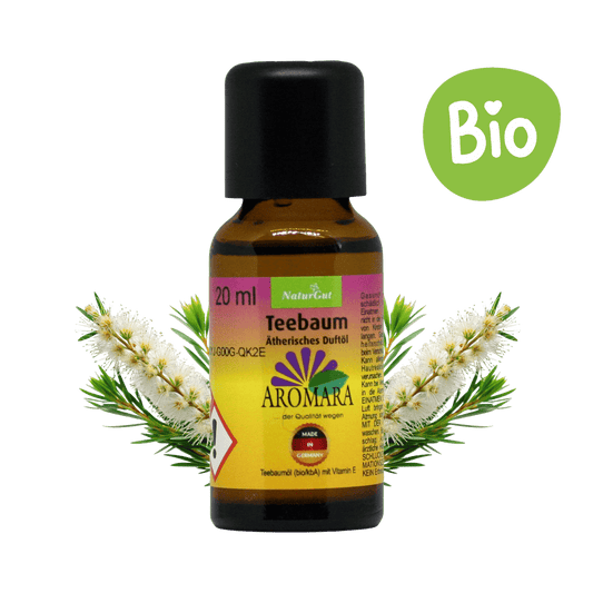 Arbre à Thé Bio / Melaleuca alternifolia 20 ml Huile Essentielle Parfumée AROMARA