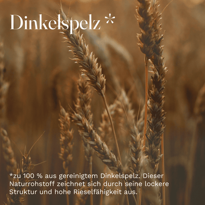 NaturGut Épeautre en vrac 1,6 kg recharge – Garnissage en épeautre pour oreillers, coussins de méditation et coussins de positionnement – nettoyé, pur et naturel