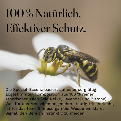 3 x Wespen Stop Abwehr Wespenabwehr Abwehrmittel mit Nelkenöl Zitronenöl 10ml