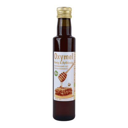 Organic Oxymel Black Cumin Oil 250 ml Beverage Additive with Honey &amp; Apple Cider Vinegar Sour Honey