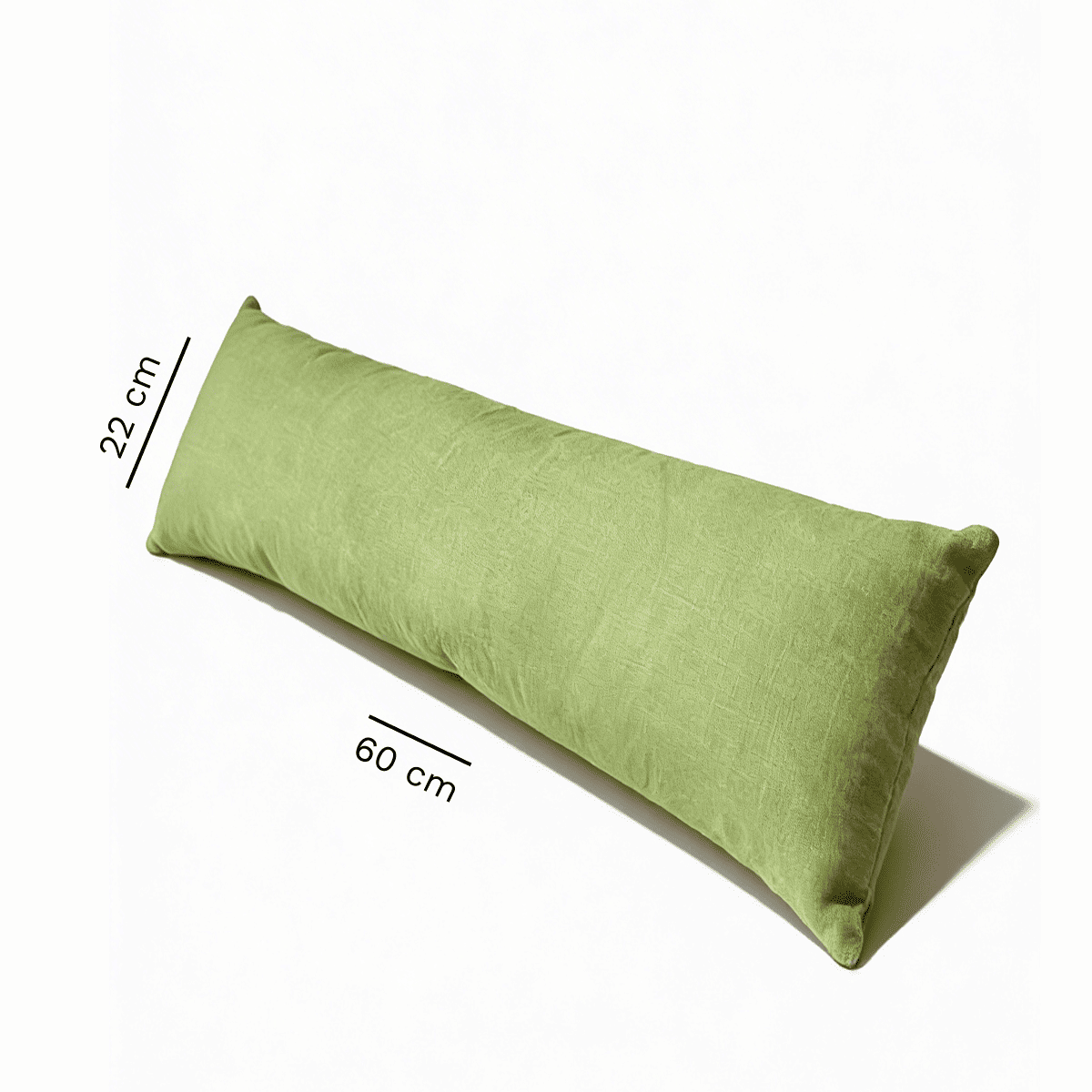 Yoga Bolster Cotton approx. 60x22cm with organic spelt husk natural filling spelt pillow