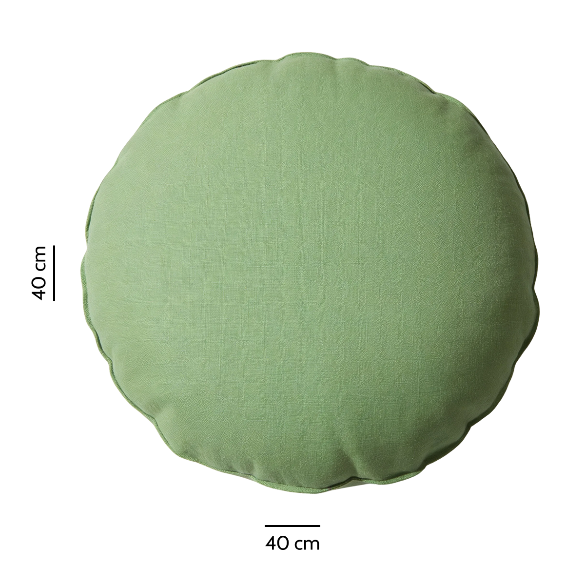 Meditationskissen rund Ø ca. 45 cm – Yogakissen mit Dinkelspelz – Sitzkissen für Meditation & Yoga