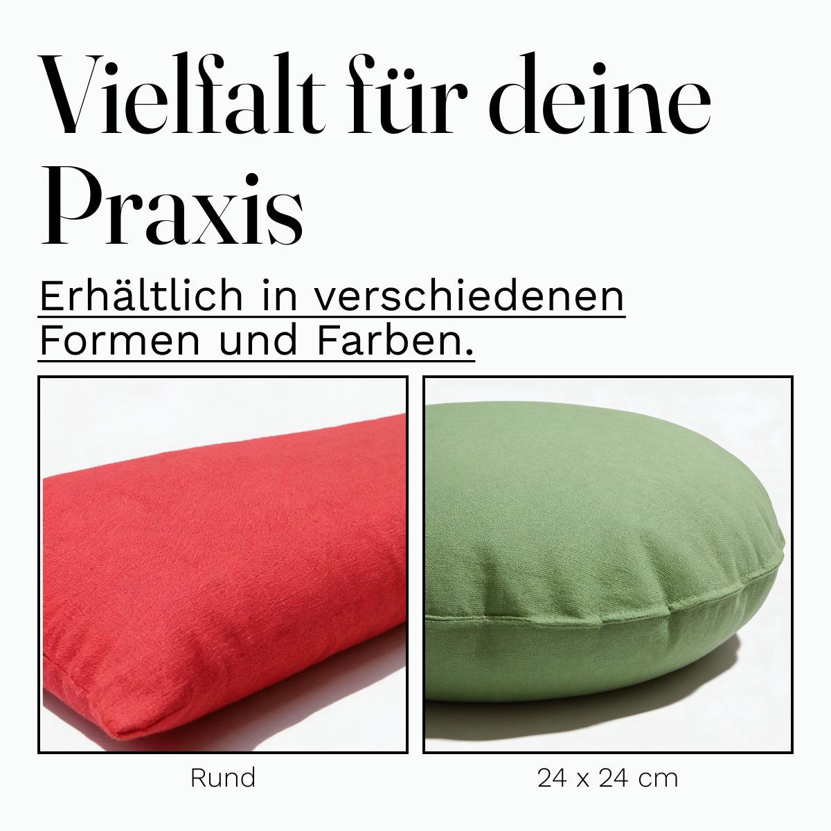 Yoga Set - Yoga Bolster and Meditation Cushion