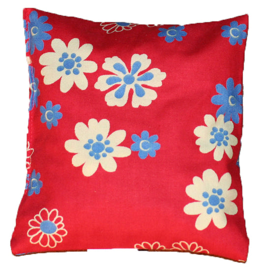 Cherry stone bag blue/beige small flowers cherry stone pillow heat pad approx. 24x24cm