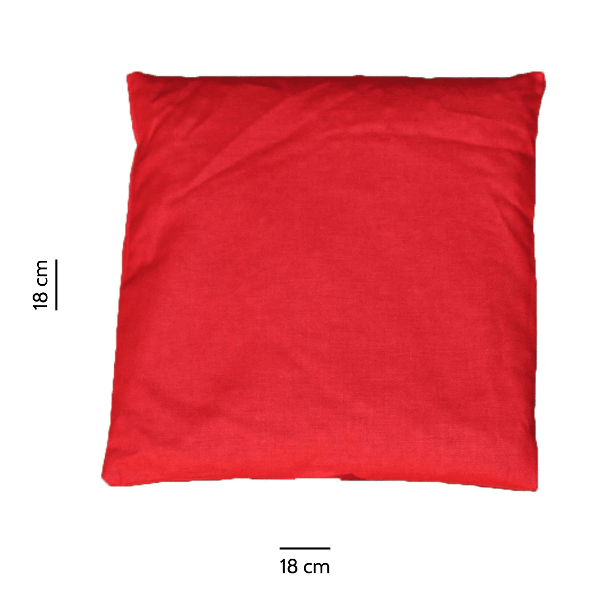 Kinder-Kirschkernsäckchen ca. 17x16 cm uni rot