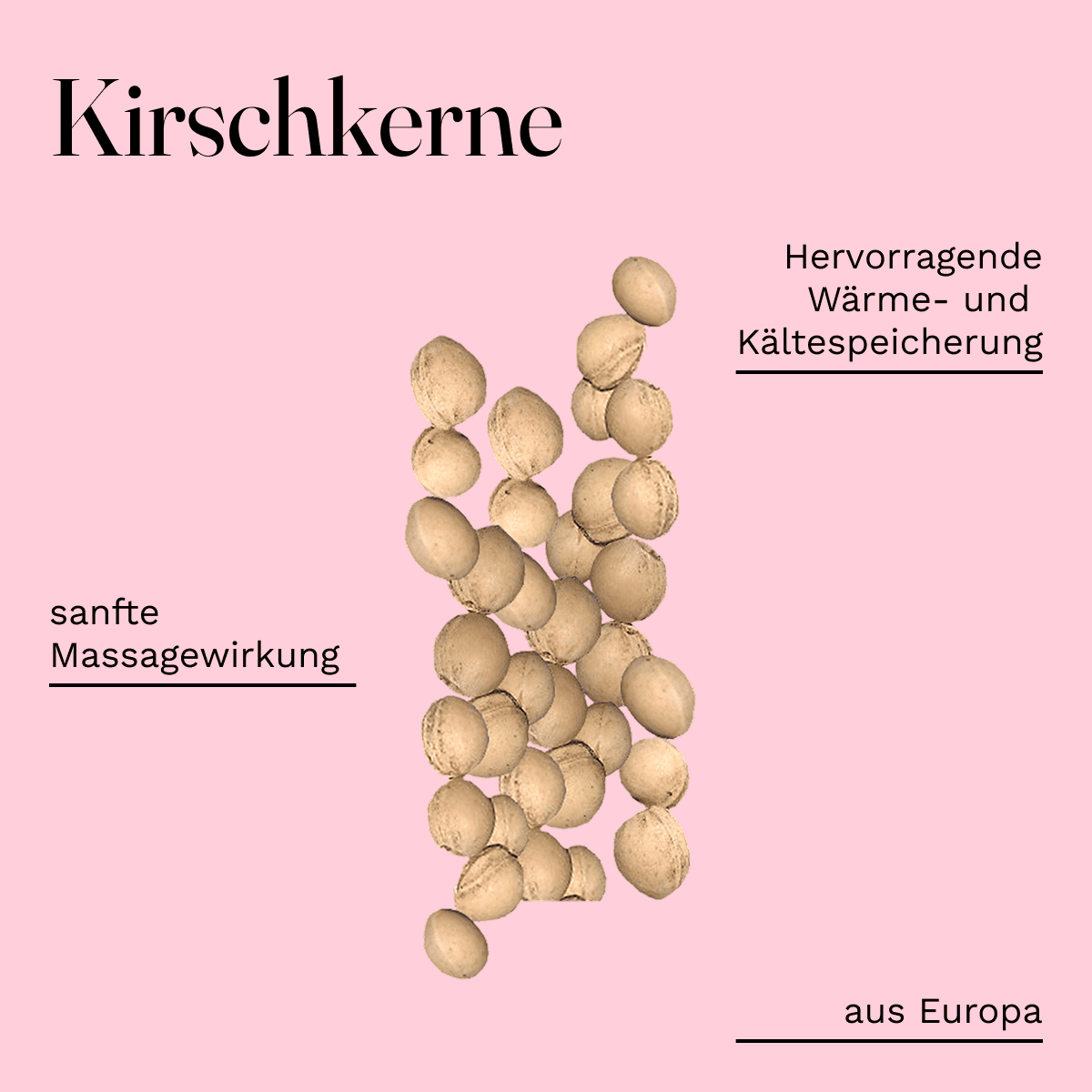 Kirschsteinsäckchen blau/beige kleinen Blümchen Kirschkernkissen Wärmekissen ca. 24x24cm