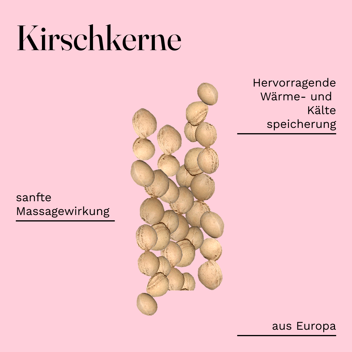 Cherry Stone Horn Flower Neck Pillow Heat Cushion Neck Roll approx. 37x33cm