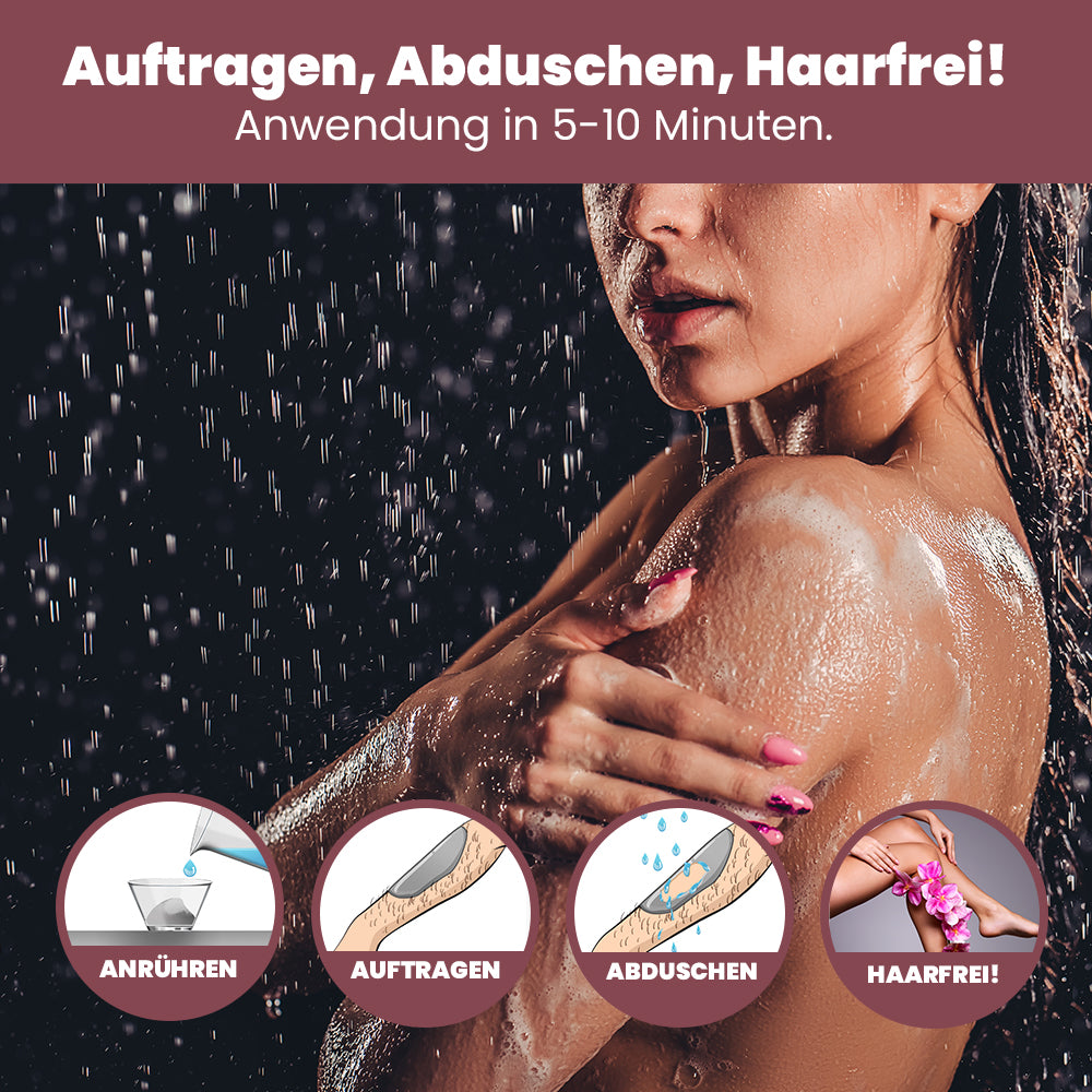 Capillum AMOVE Aloe Vera Enthaarungscreme Pulver 300g Frau Enthaarungspulver Körper Intimbereich