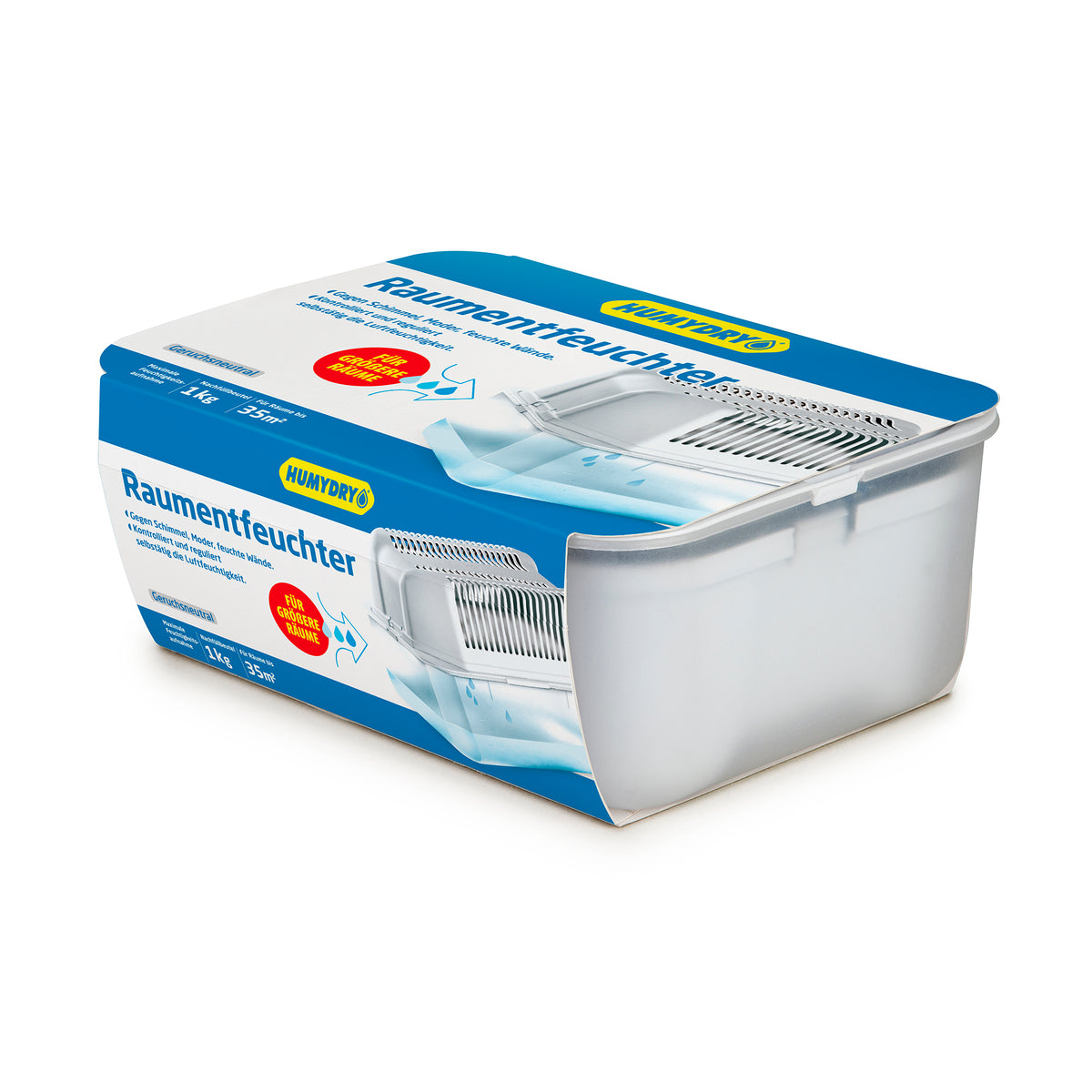 HUMYDRY® Raumentfeuchter Pylar 1kg: Leistungsstarke Lösung für optimales Raumklima und anhaltende Frische