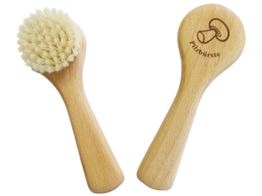 Brosse champignon à pression, poils naturels légers, 13 x 4,1 x 3 cm, lot de 3.