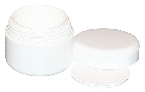 Cream jar - round jar with closure 5 ml white 10 pcs.