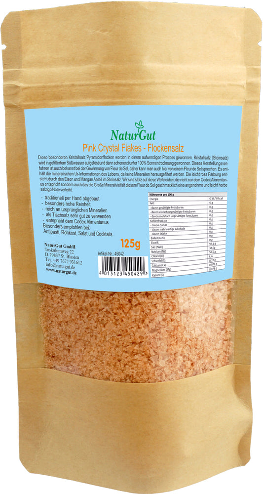 Pink Crystal Flakes Flockensalz Kristallsalz Fleur de Sel 125g