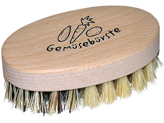 Brosse à légumes en bois de hêtre, fibre végétale, nettoyage doux, brosse à pommes de terre