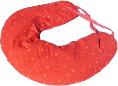 Kirschkern Hörnchen Blümchen Nackenkissen Wärmekissen Nackenrolle ca. 37x33cm