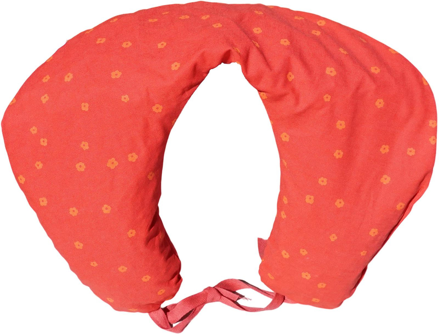 Kirschkern Hörnchen Blümchen Nackenkissen Wärmekissen Nackenrolle ca. 37x33cm