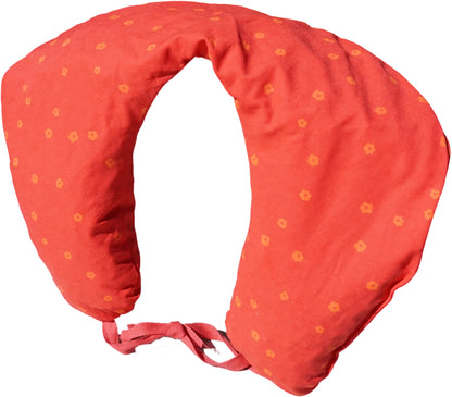 Kirschkern Hörnchen Blümchen Nackenkissen Wärmekissen Nackenrolle ca. 37x33cm