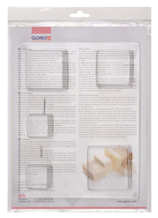 Giessform quadratisch 35 -65 mm Seifengießform