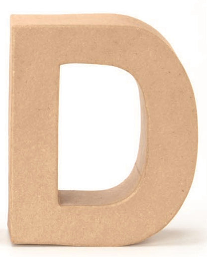 Papp Buchstabe D 17,5x5,5cm
