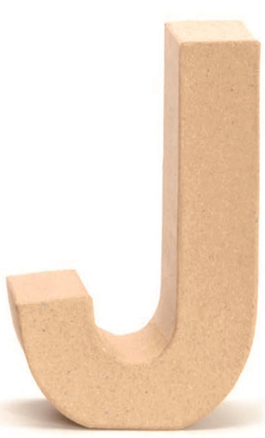 Papp-Buchstabe J 17,5x5,5cm