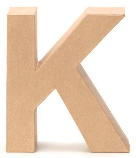 Papp Buchstabe K 17,5x5,5cm