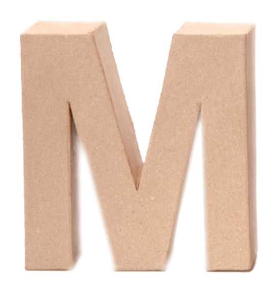 Papp Buchstabe M 17,5x5,5cm