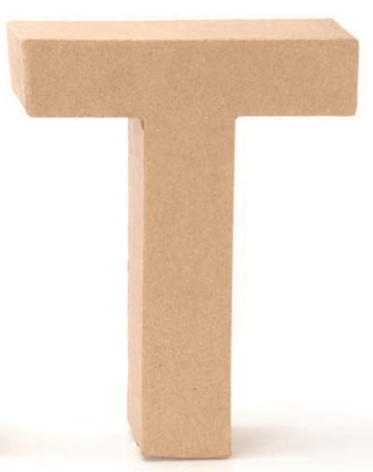Papp-Buchstabe T 17,5x5,5cm