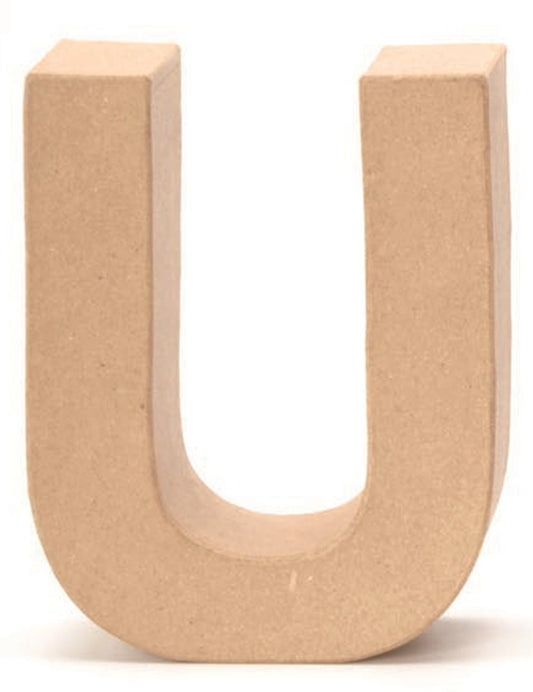 Papp Buchstabe U 17,5x5,5cm