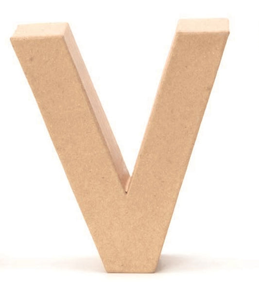 Papp-Buchstabe V 17,5x5,5cm