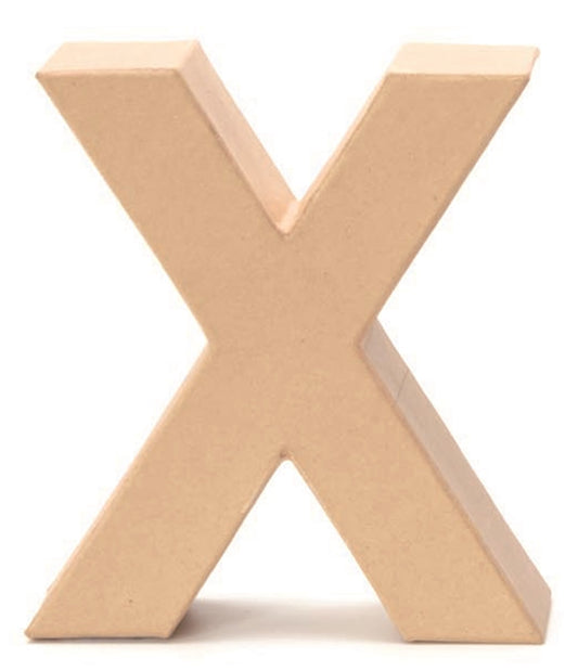 Papp Buchstabe X 17,5x5,5cm