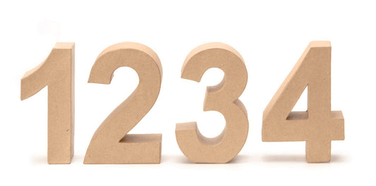 Cardboard Number 0 17.5x5.5cm Birthday Anniversary Numbers Digits PappArt Decoration Number