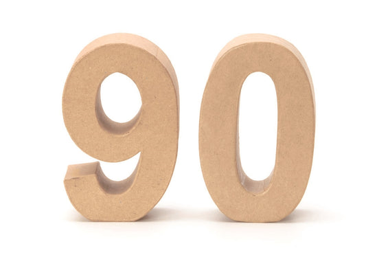 Cardboard Number 6 17.5x5.5cm Birthday Anniversary Numbers Digits PappArt Decoration Number