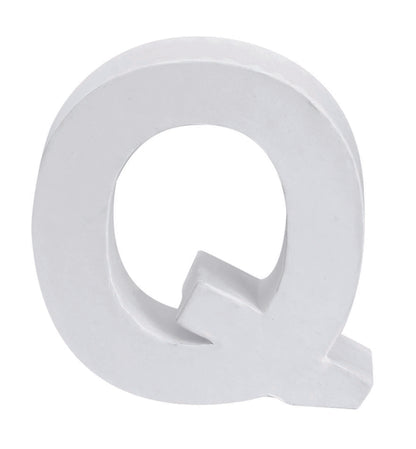 Papp Buchstabe weiss Q