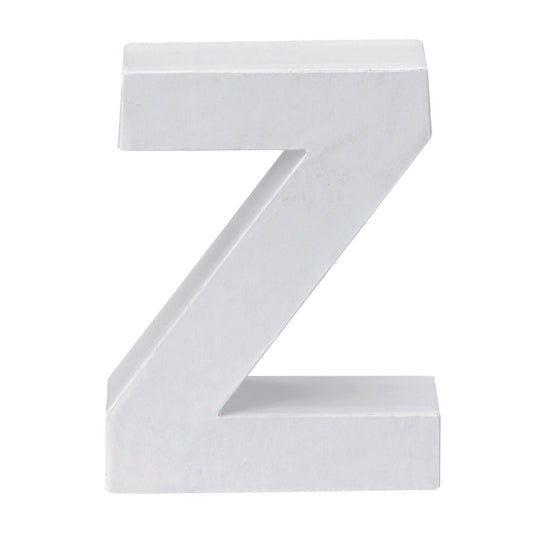 Cardboard letter white Z