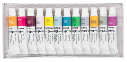 Acrylfarben-Set Fashion 12St, je 12ml – Bastel- & Künstlerfarben Set