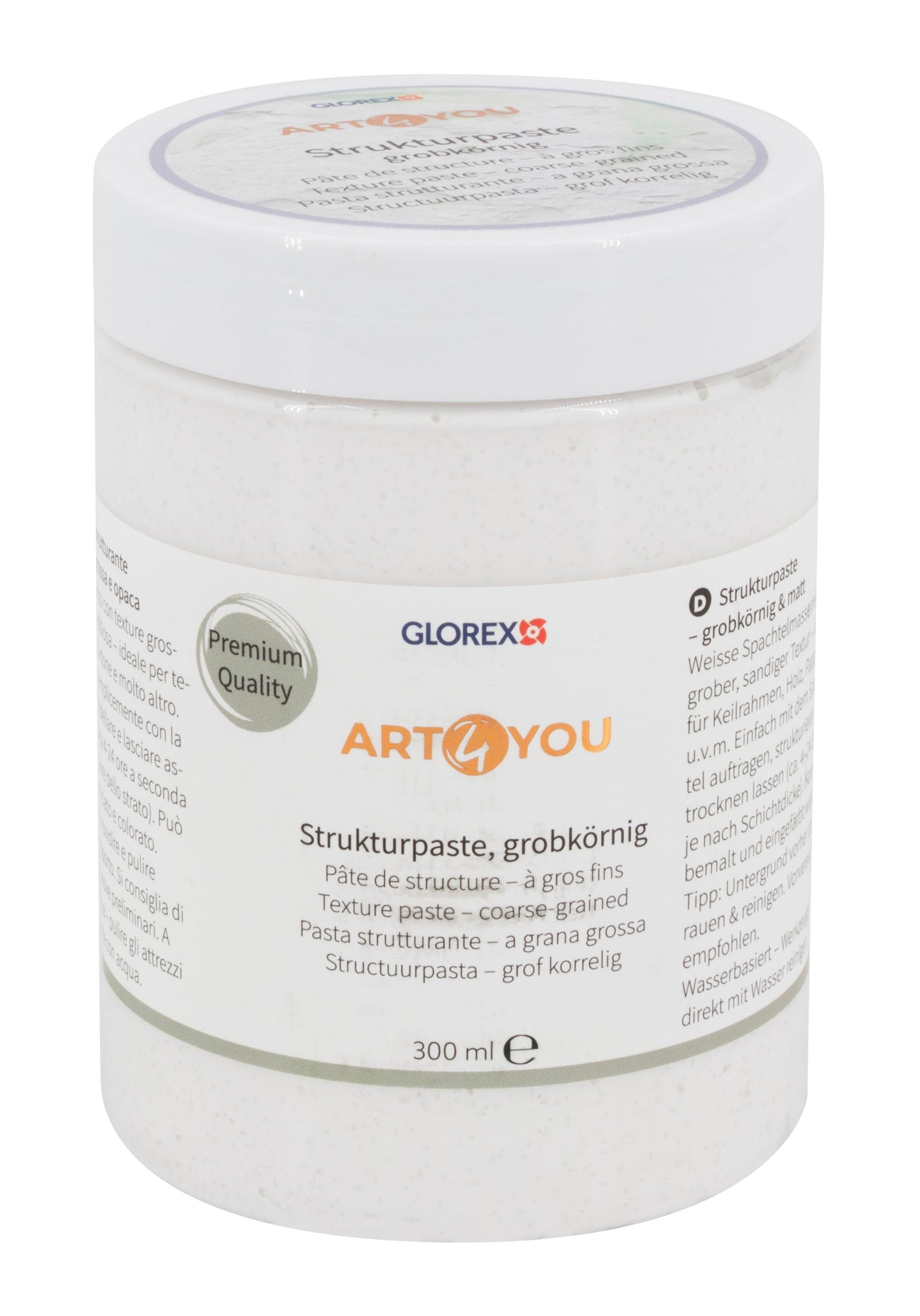 Strukturpaste grobkörnig 300 ml Premium Qualität – Struktur & Reliefpaste