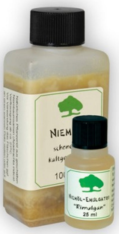 Neem oil with emulsifier Rimulgan cold pressed against aphids and mites Neem oil