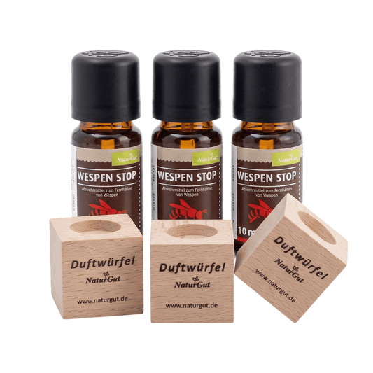 Set of 3 Wasp Stop Defense Wasp Repellent with 10ml with fragrance cube