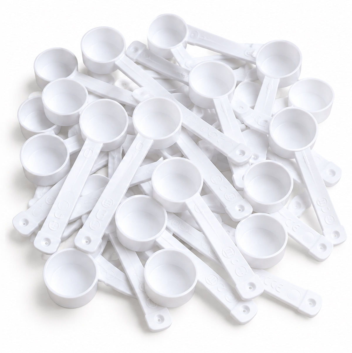 Dosing / measuring spoon 25 pcs. 1 ml CE marking white medical device dosing device