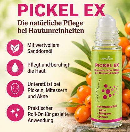 Pickel Ex Roll On with Sea Buckthorn Oil Care Treatment Pimples Blackheads Acne