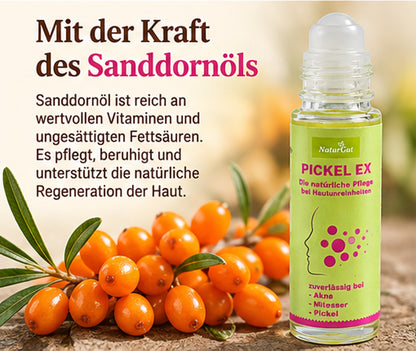 Pickel Ex Roll On with Sea Buckthorn Oil Care Treatment Pimples Blackheads Acne