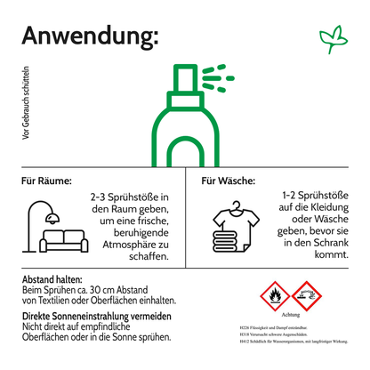 Raum-Wäschespray Cocos-Vanille Zauber 100ml - Ihr exotisches Raumduft-Duftspray